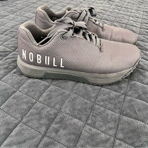 Nobull Shoes Women's Size 8.5 Impact Sneaker Gray Mesh Lace Up Trainers